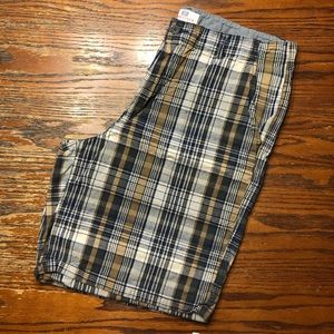 Men’s Faded Glory Plaid Shorts Size 38